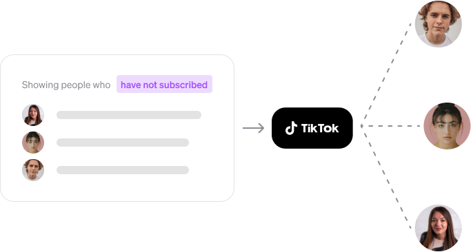 Activación de campañas de TikTok desde Nevent