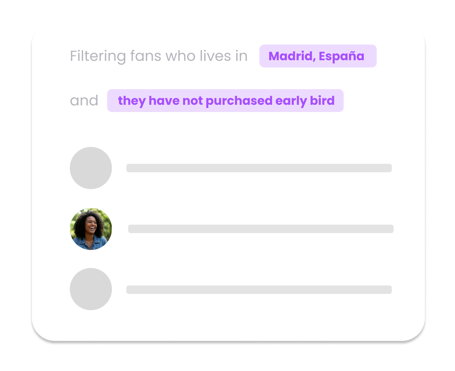 Advanced audience segmentation in Nevent CRM using Enterticket data